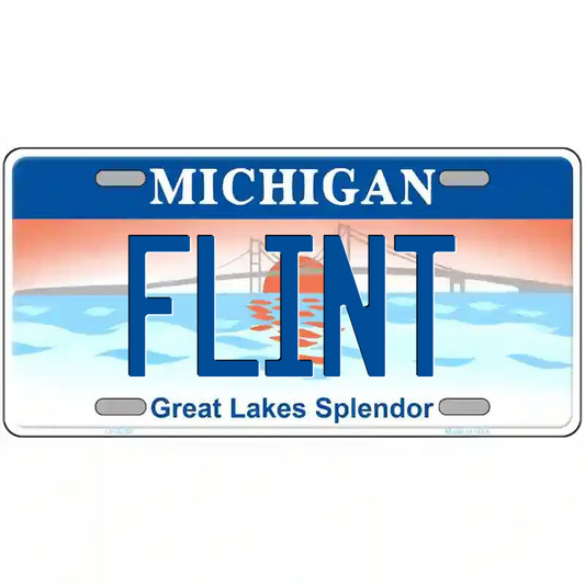 Flint Michigan Great Lakes Metal Sign