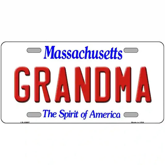 Grandma Massachusetts Metal Sign