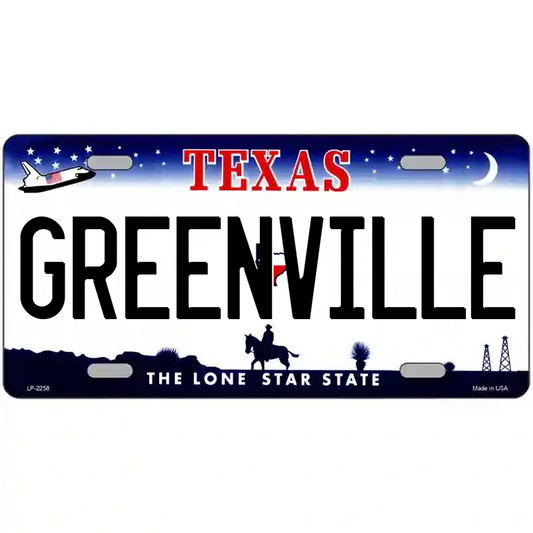 Greenville Texas Metal Sign