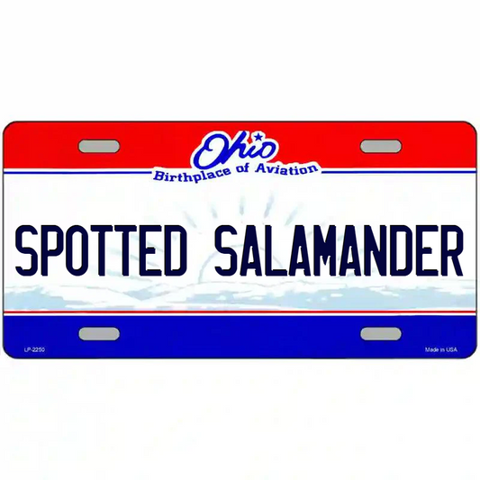 Spotted Salamander Ohio Metal Sign
