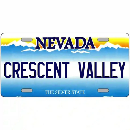 Crescent Valley Nevada Metal Sign