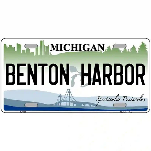 Benton Harbor Michigan Metal Sign