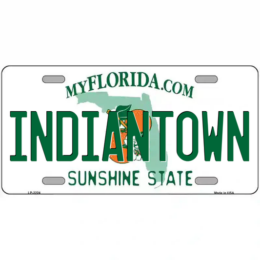 Indiantown Florida Metal Sign