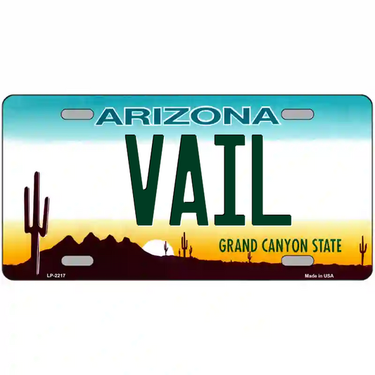 Vail Arizona Metal Sign