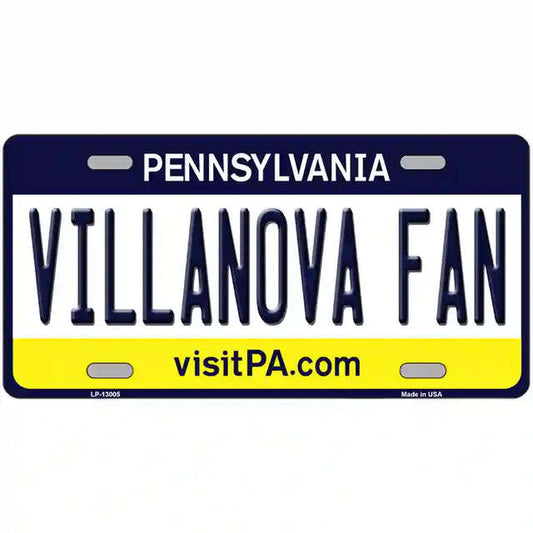 Villanova Fan Pennsylvania Metal Sign