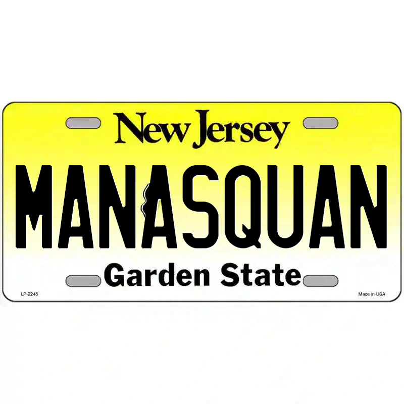 Manasquan New Jersey Metal Sign