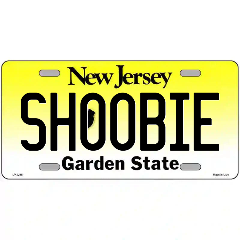 Shoobie New Jersey Metal Sign