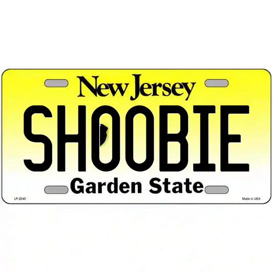 Shoobie New Jersey Metal Sign