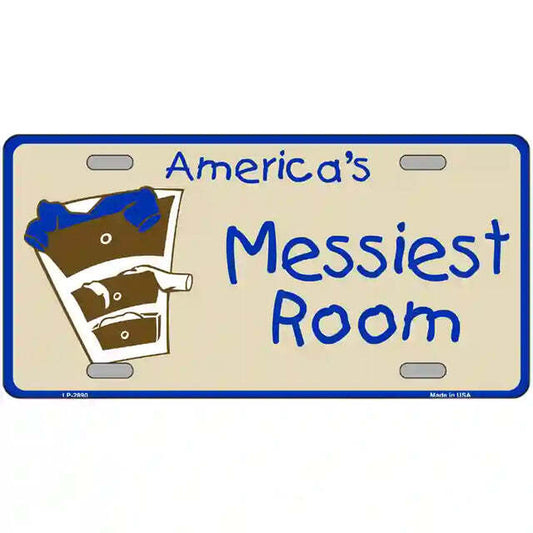 America's Messiest Room Metal Sign
