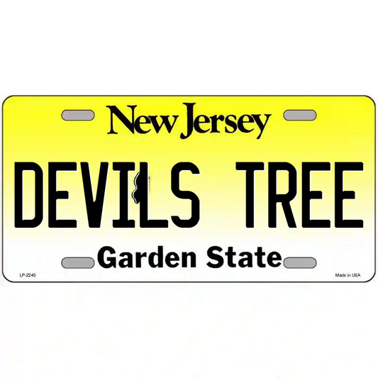 Devil's Tree New Jersey Metal Sign