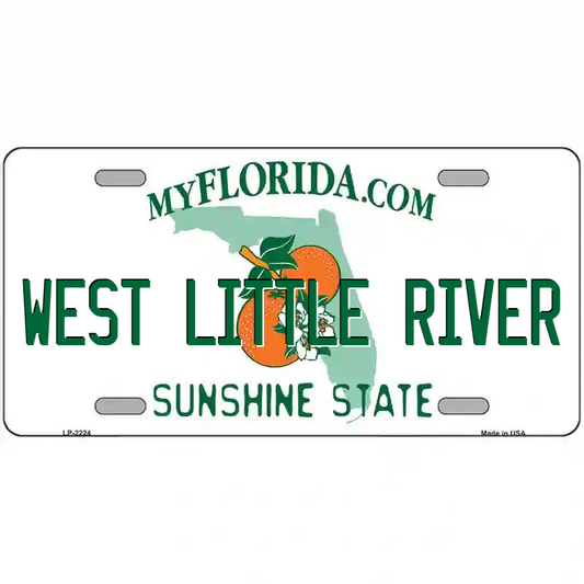 West Little River Florida Metal Sign