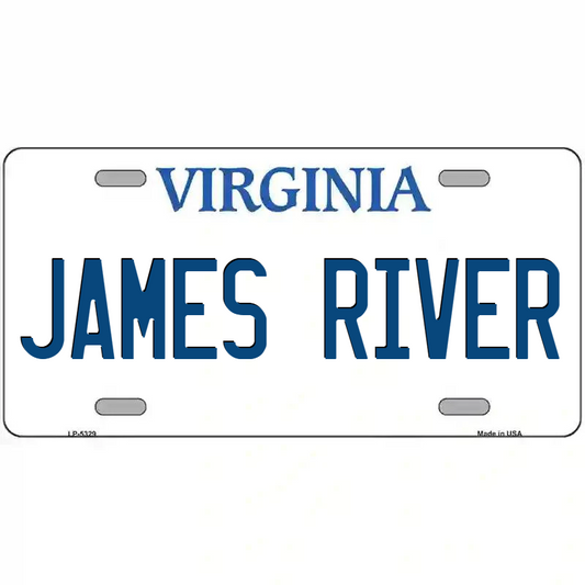 James River Virginia Metal Sign