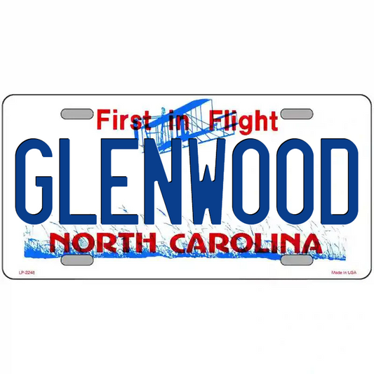 Glenwood North Carolina Metal Sign