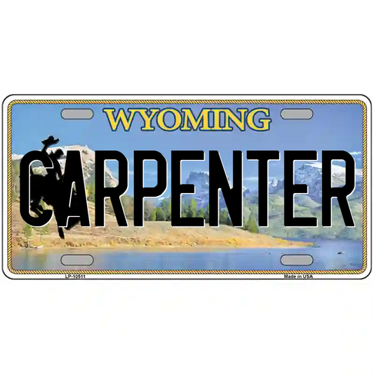 Carpenter Wyoming Metal Sign