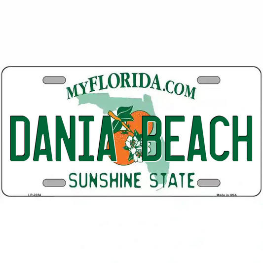 Dania Beach Florida Metal Sign