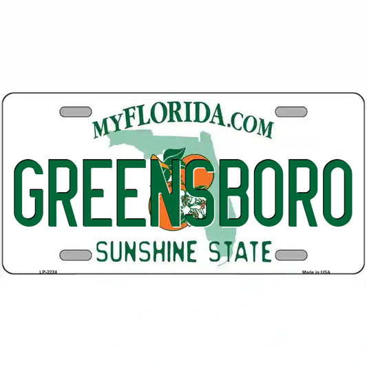 Greensboro Florida Metal Sign