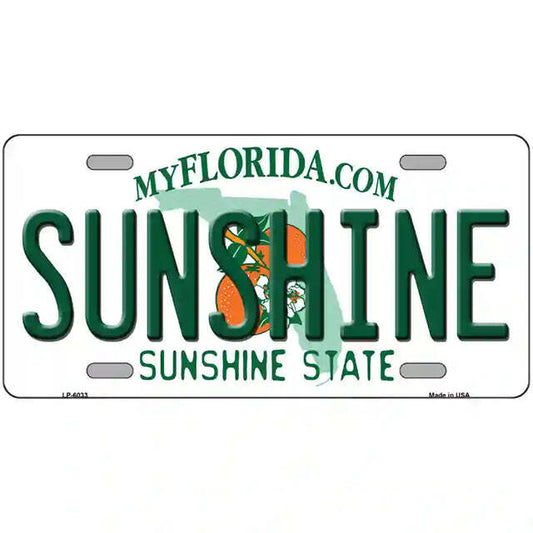 Sunshine Florida Metal Sign