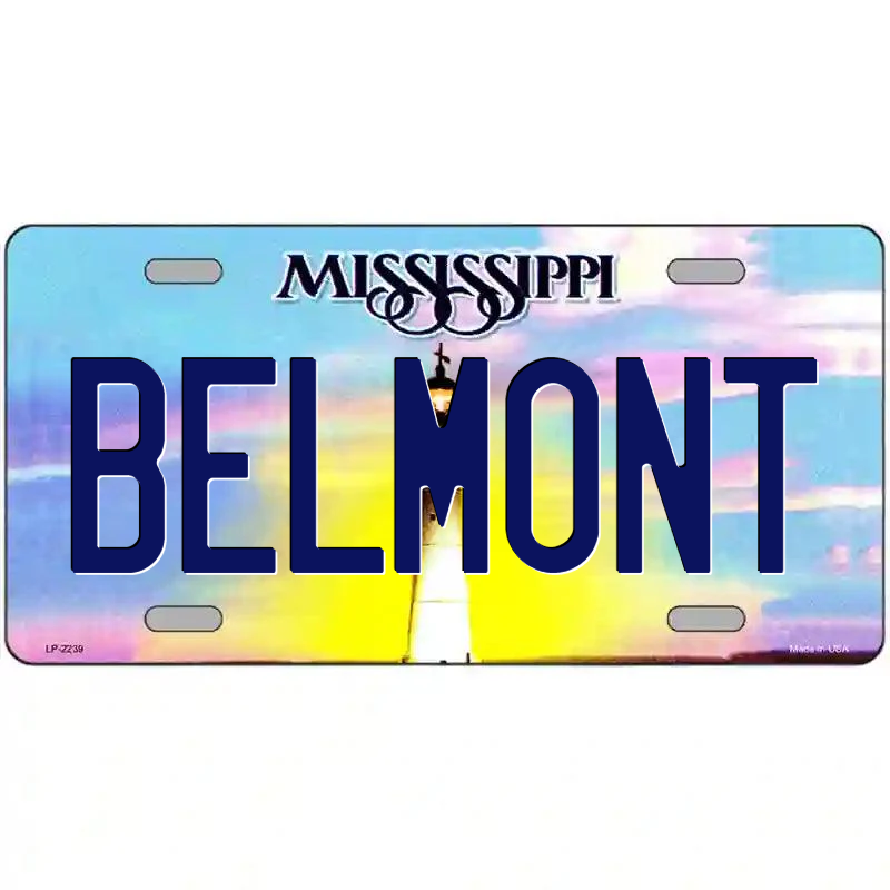 Belmont Mississippi Metal Sign