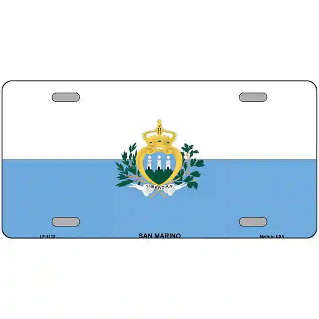 San Marino Flag Metal Sign