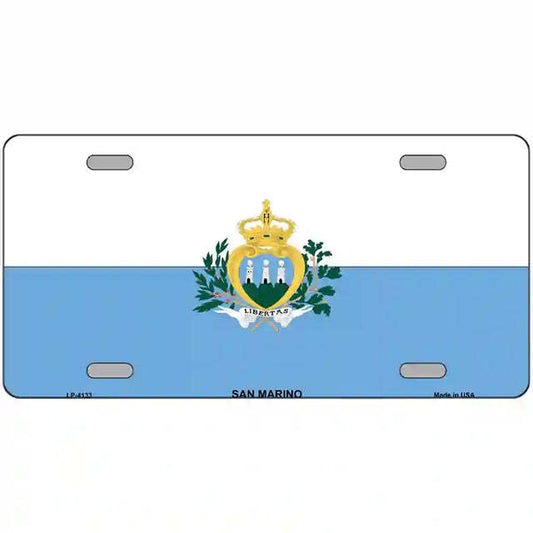 San Marino Flag Metal Sign