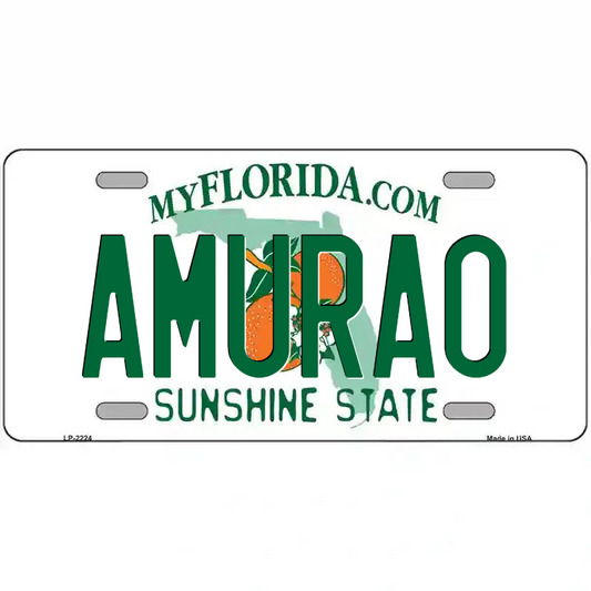 Amurao Florida Metal Sign