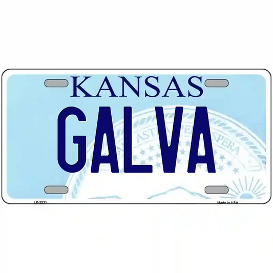 Galva Kansas Metal Sign