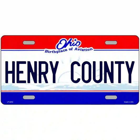 Henry County Ohio Metal Sign