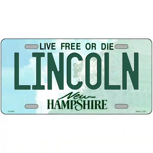 Lincoln New Hampshire Metal Sign