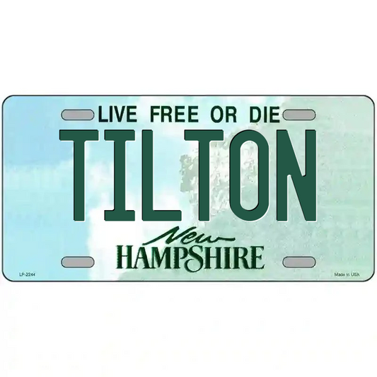 Tilton New Hampshire Metal Sign