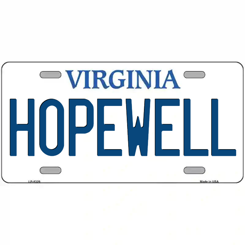 Hopewell Virginia Metal Sign
