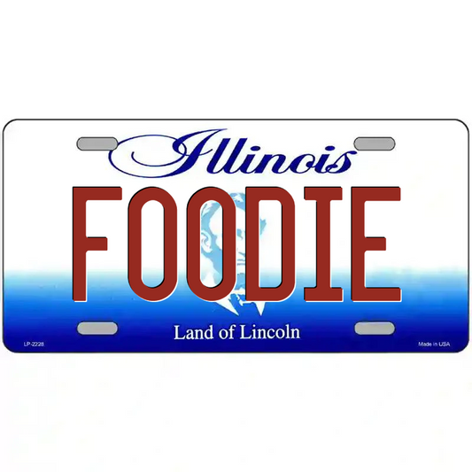 Foodie Illinois Metal Sign