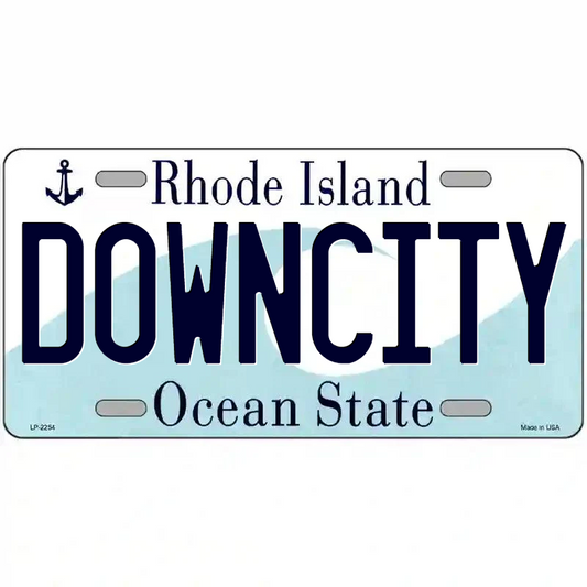 Downcity Rhode Island Metal Sign