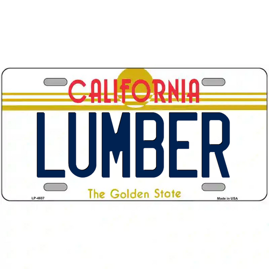 Lumber California Metal Sign