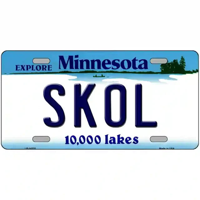 Skol Minnesota Metal Sign