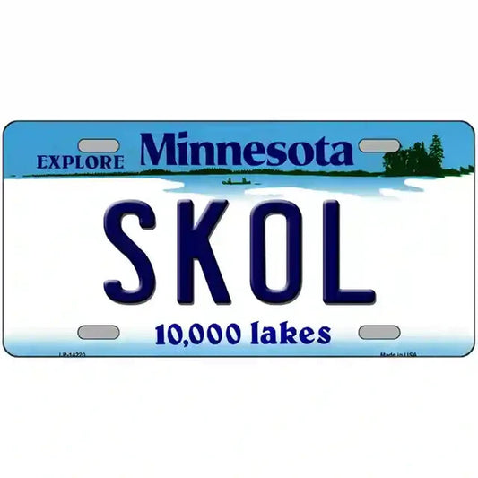 Skol Minnesota Metal Sign