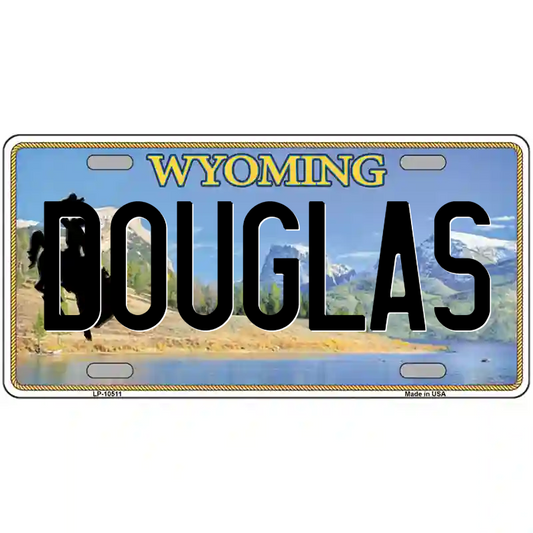 Douglas Wyoming Metal Sign
