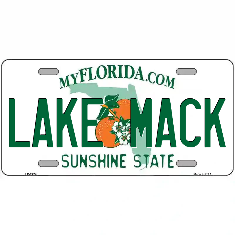 Lake Mack Florida Metal Sign