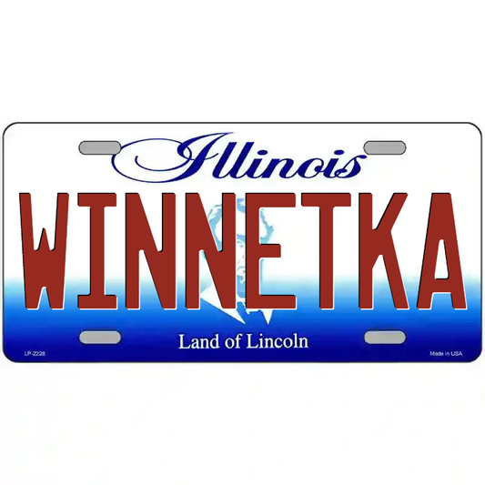 Winnetka Illinois Metal Sign