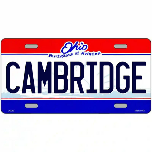 Cambridge Ohio Metal Sign