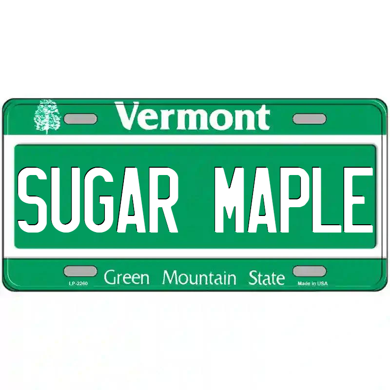 Sugar Maple Vermont Metal Sign