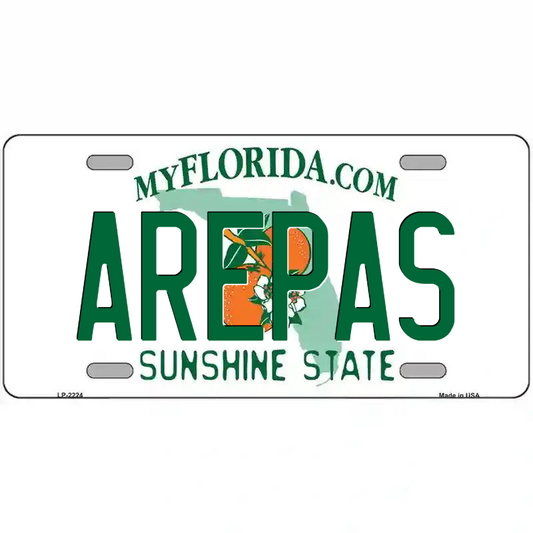 Arepas Florida Metal Sign