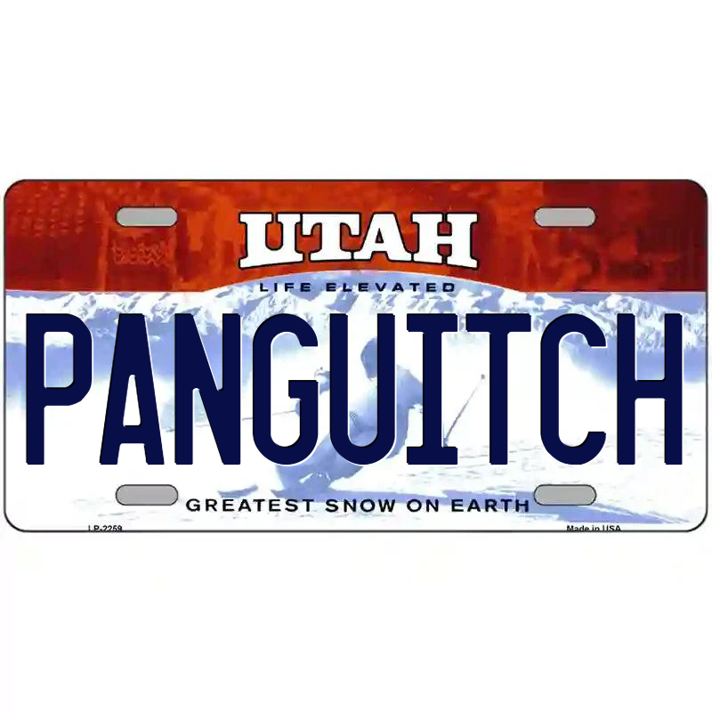 Panguitch Utah Metal Sign