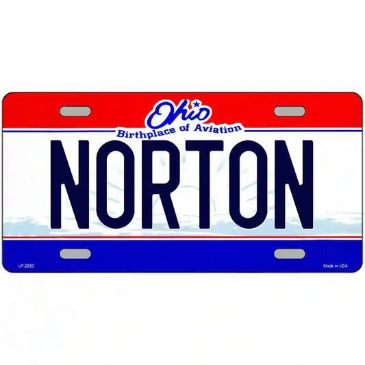 Norton Ohio Metal Sign