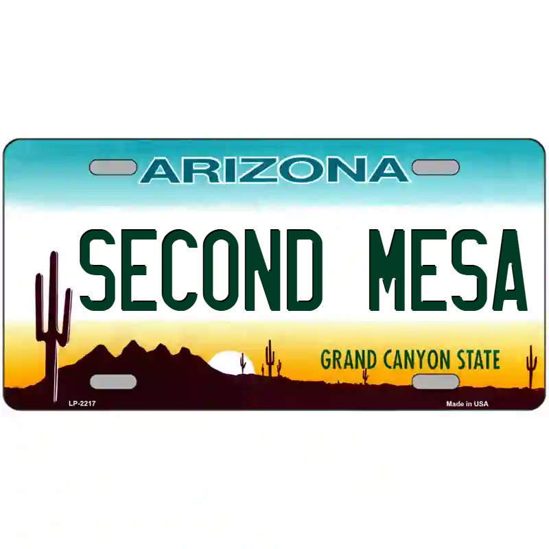 Second Mesa Arizona Metal Sign