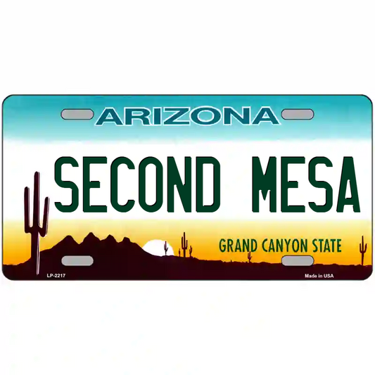 Second Mesa Arizona Metal Sign