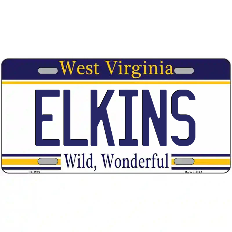 Elkins West Virginia Metal Sign