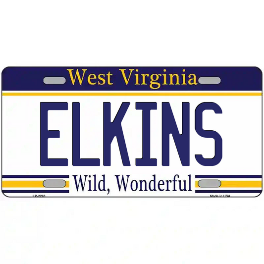 Elkins West Virginia Metal Sign