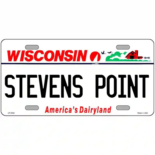 Stevens Point Wisconsin Metal Sign