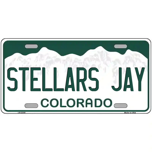 Stellar's Jay Colorado Metal Sign