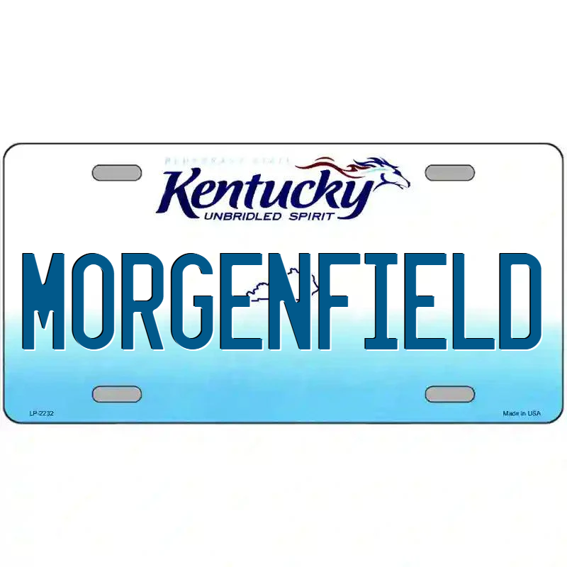 Morgenfield Kentucky Metal Sign